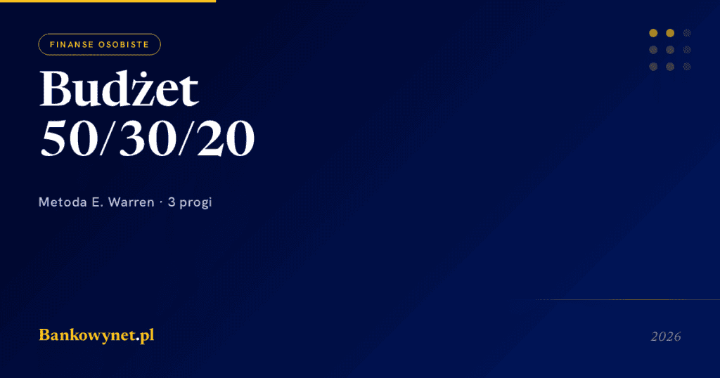 Budżet domowy 50/30/20 — jak zacząć w 2026 roku [pełen przewodnik]