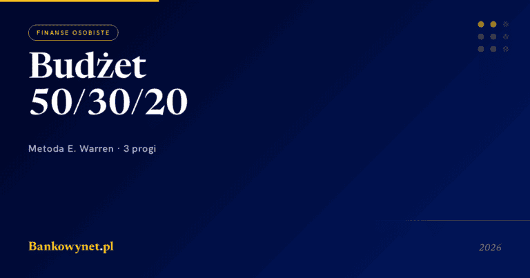 Budżet domowy 50/30/20 - jak zacząć w 2026 roku [pełen przewodnik]